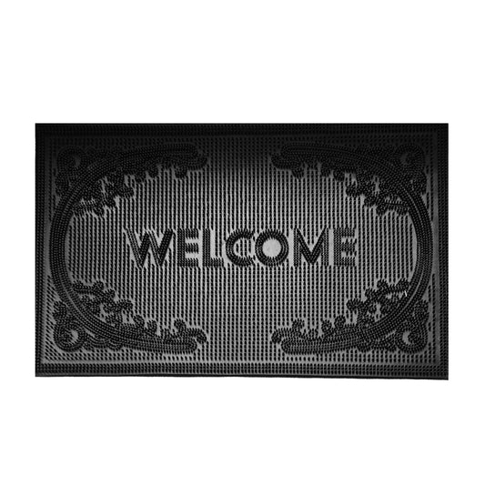Welcome Rubber Door Mat 60x40cm – Design D2