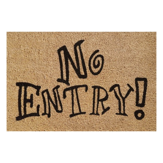 60cm x 40cm Doormat with ‘No Entry!’ Design