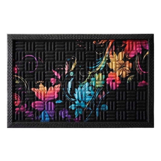 Rubber Entrance Mat 75x45cm – Fingertip Design (Model A)