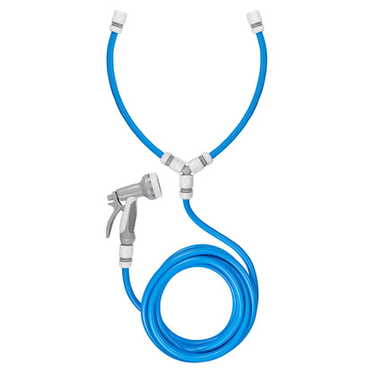 Blue Dog Shower Accessory Set with Hot & Cold Water Mix