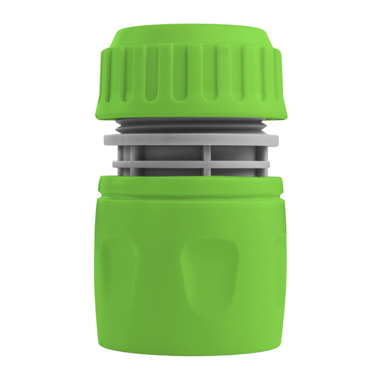 Green/Grey Female Hose Fitting Compatible with ½" or 5/8" Hoses