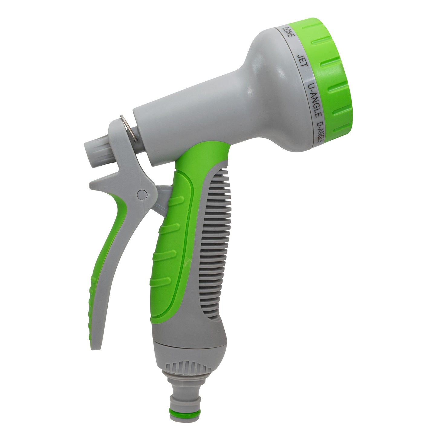 Green-Grey Adjustable Multi-Pattern Hose Water Sprayer Gun