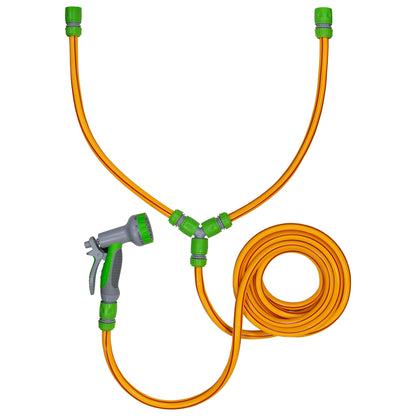 Yellow/Lime Dog Shower Accessory Set with Hot & Cold Water Mix