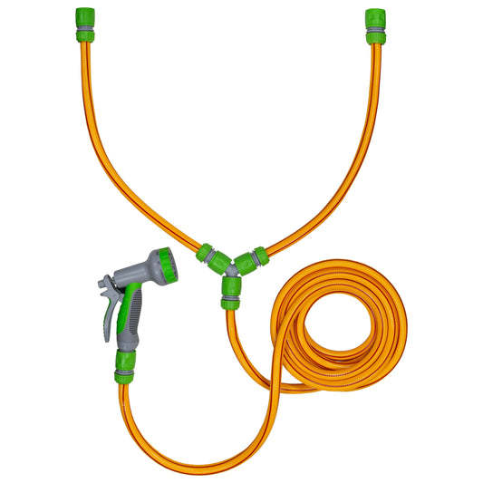 Yellow/Lime Dog Shower Accessory Set with Hot & Cold Water Mix