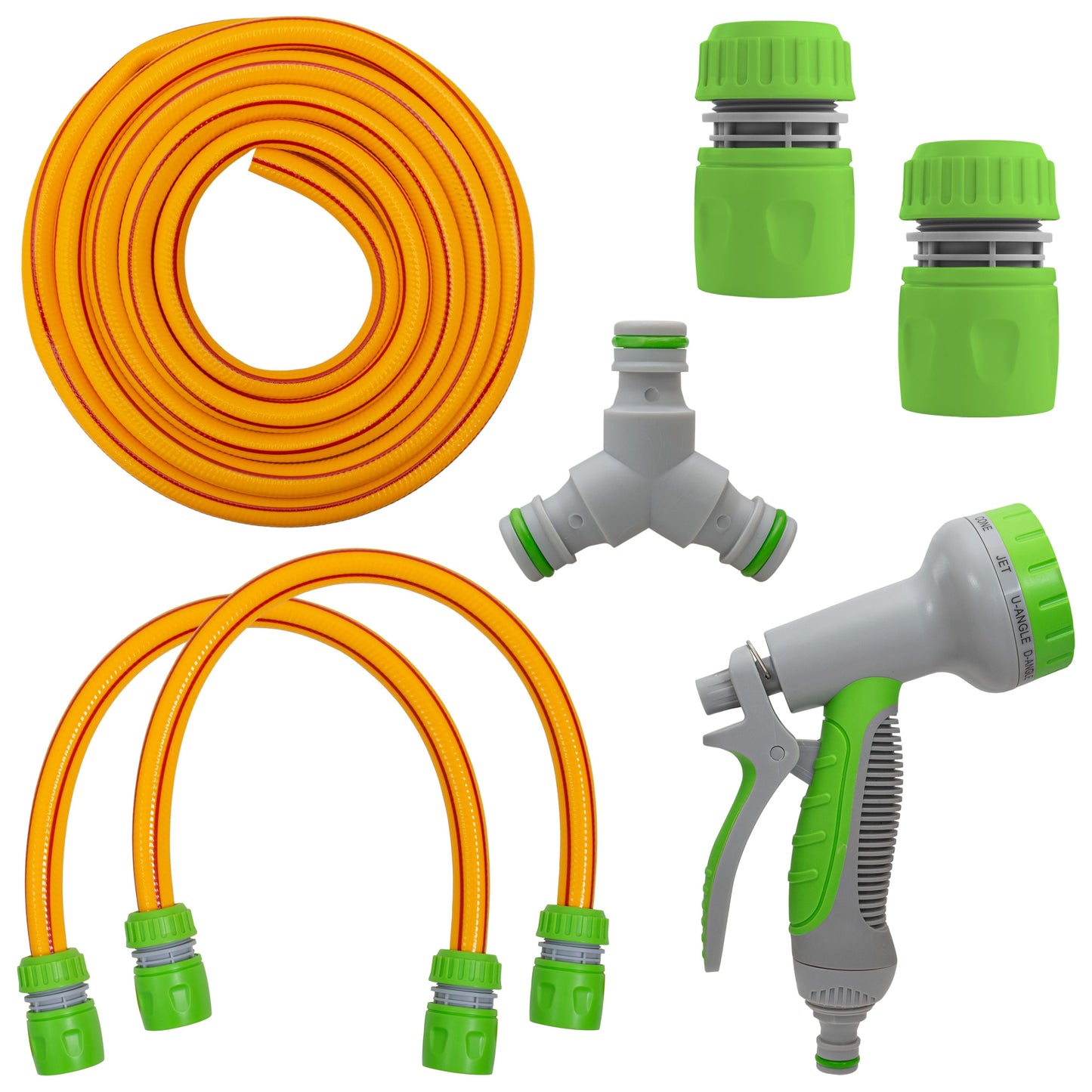Yellow/Lime Dog Shower Accessory Set with Hot & Cold Water Mix