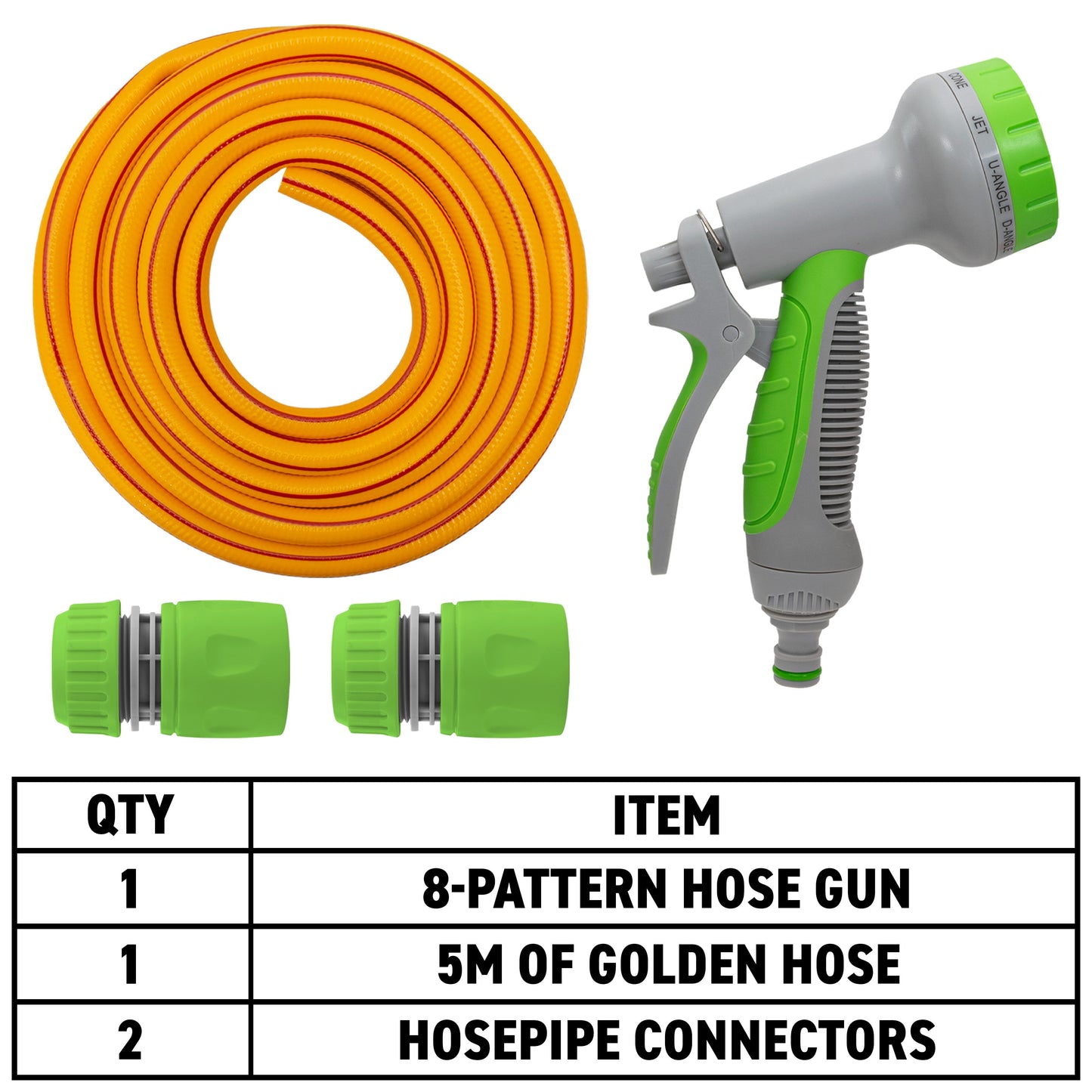 Yellow/Lime Dog Shower Accessory Set for Cold Water