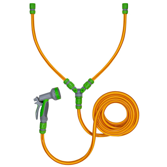 Yellow/Lime Dog Shower Accessory Set with Hot & Cold Water Mix, Valves Included