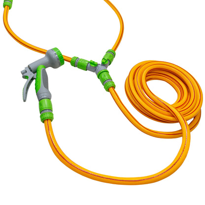 Yellow/Lime Dog Shower Accessory Set with Hot & Cold Water Mix, Valves Included