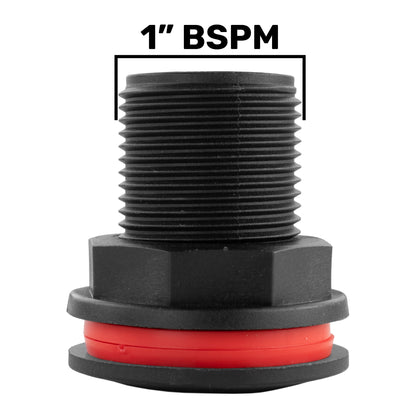 1" BSP Male Bulkhead Drain Plug