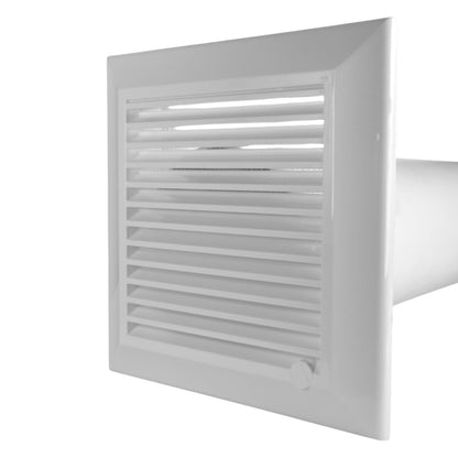 Duo Smart DS4178 Through-Wall Vent Set with Internal Grille and Brown External Cover