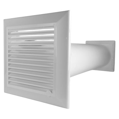 Duo Smart DS4178 Through-Wall Vent Set with Internal Grille and Brown External Cover