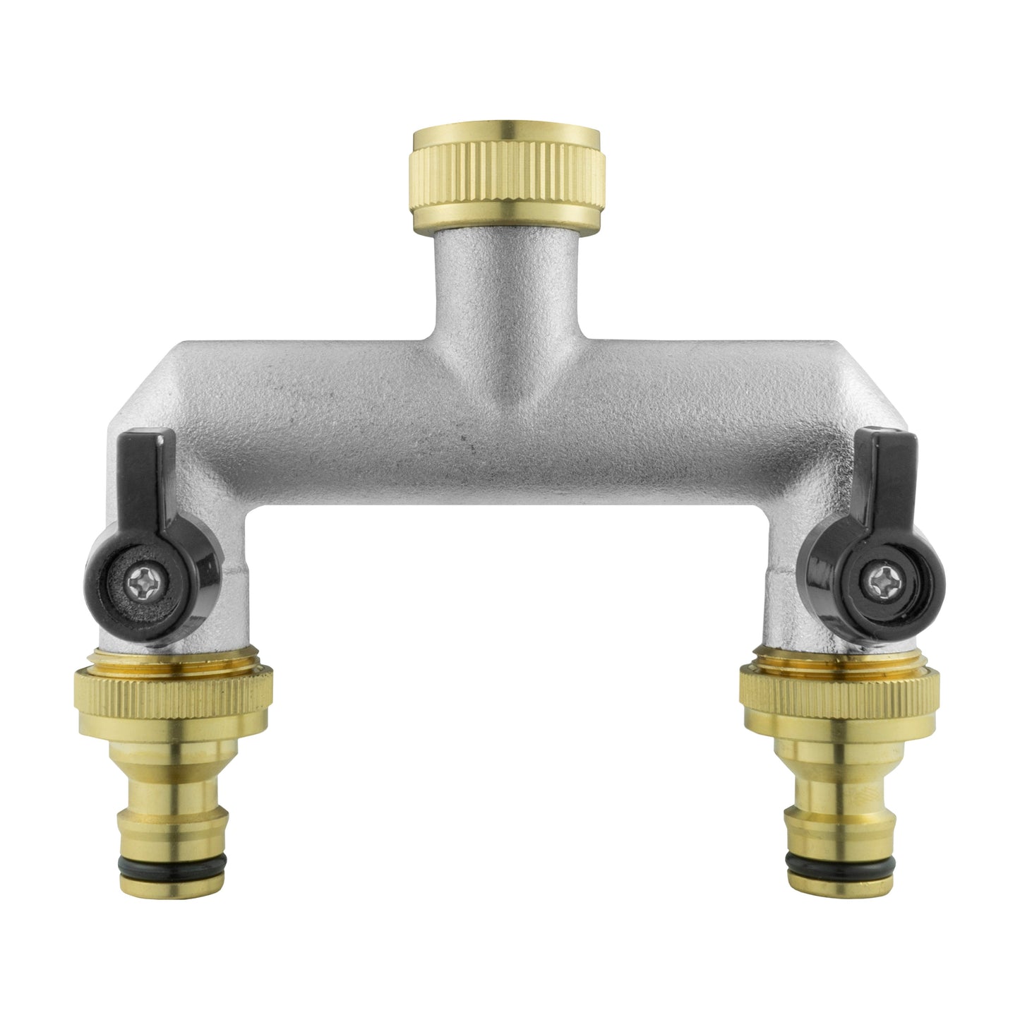 20mm MDPE Wall Flange Set with Dual Tap and Three-Way Outlet
