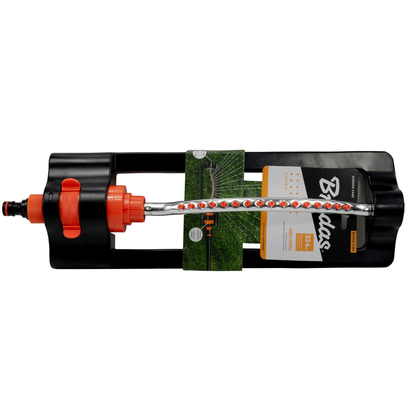 Compact Eco Line Oscillating Sprinkler Featuring Durable Metal Bar