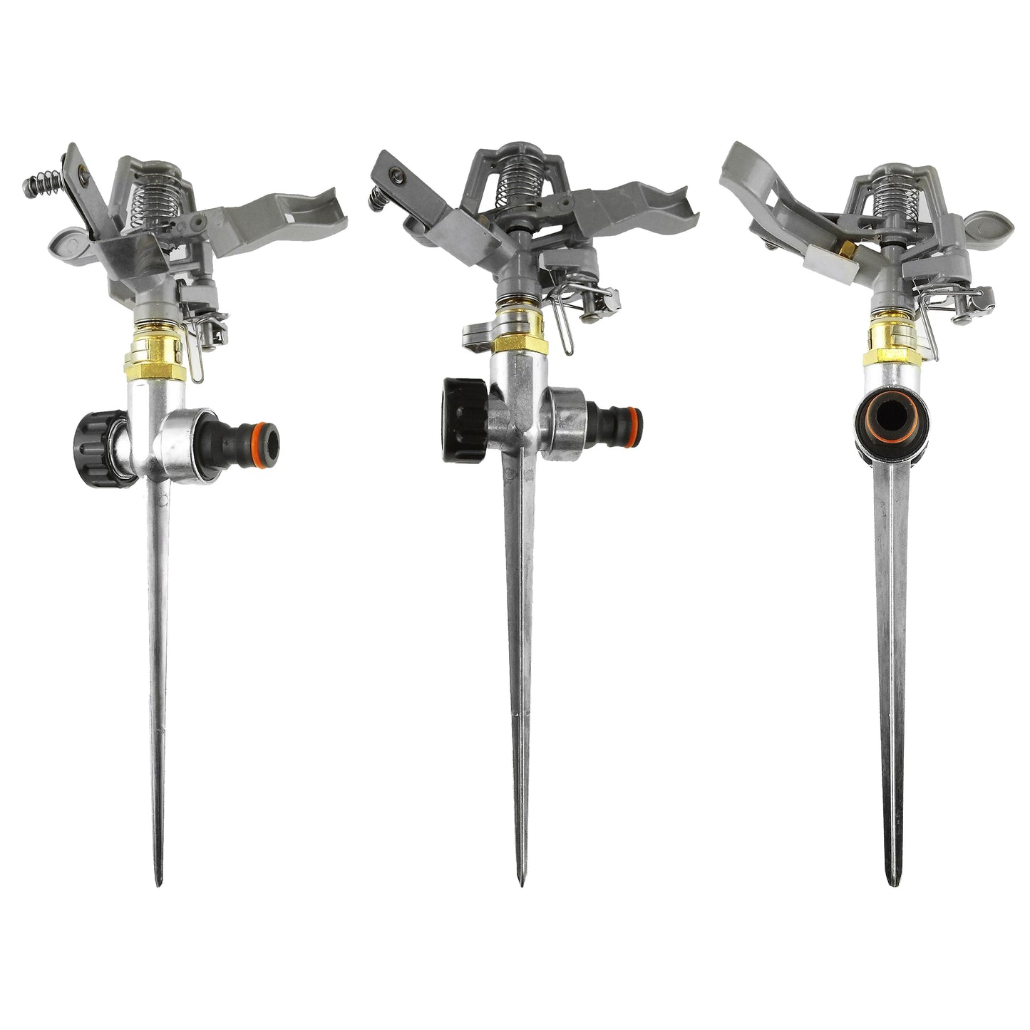 Metal Pulsating Garden Sprinkler with Spike