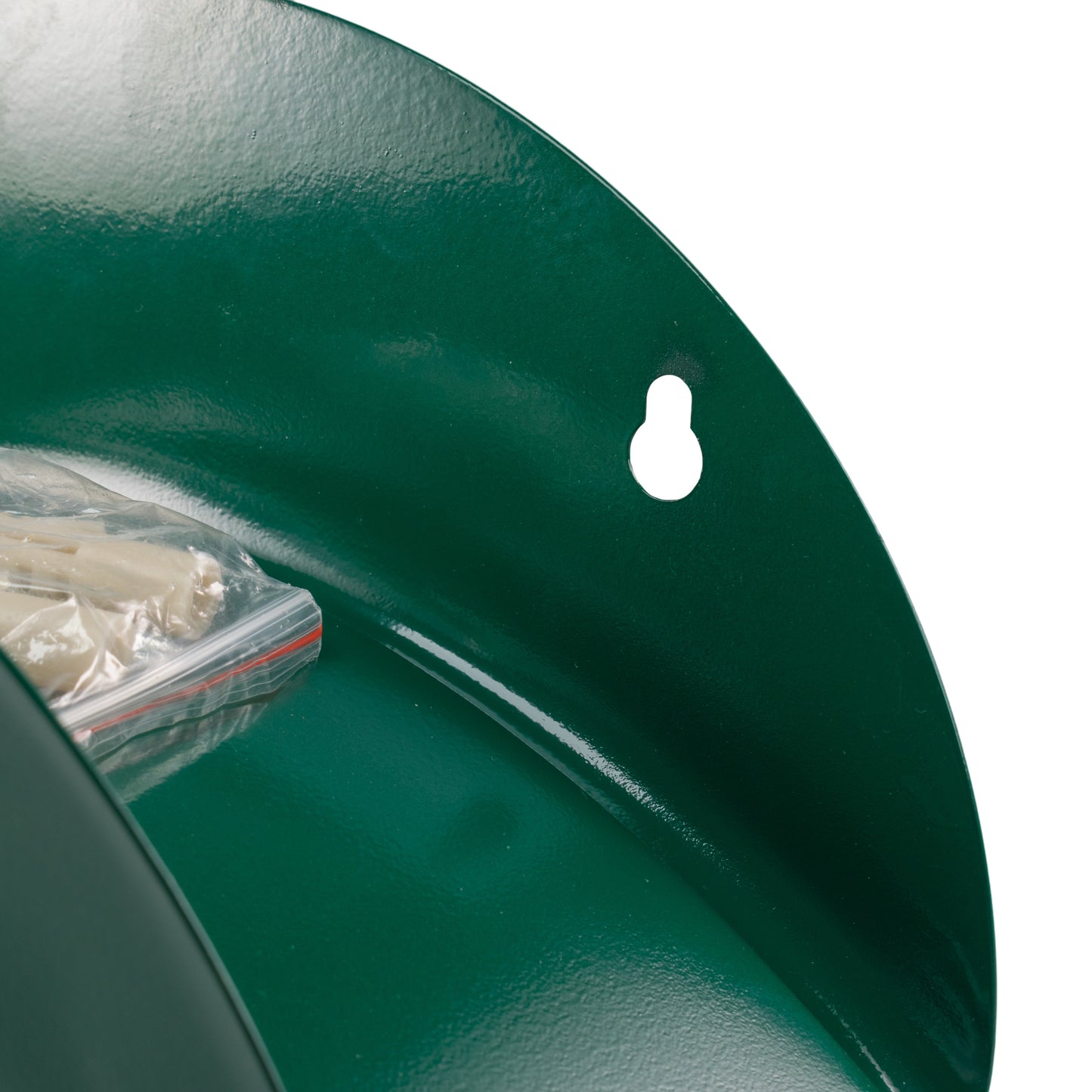 Green Metal Hose Support Hanger