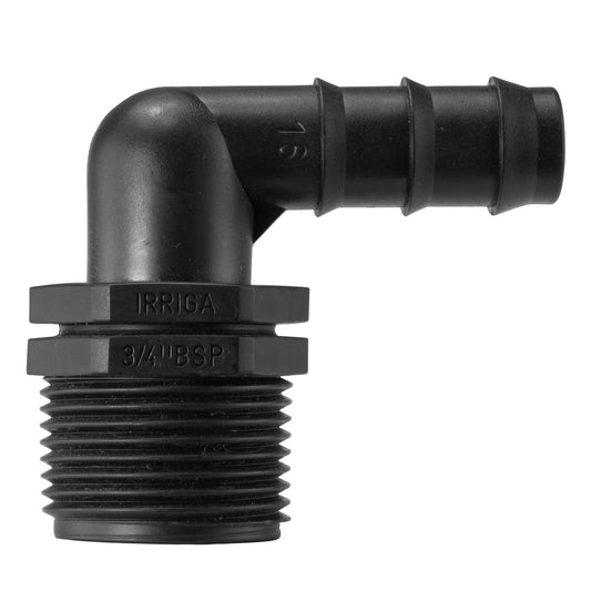 ¾” BSP Elbow Connector with 16mm Hose Barb