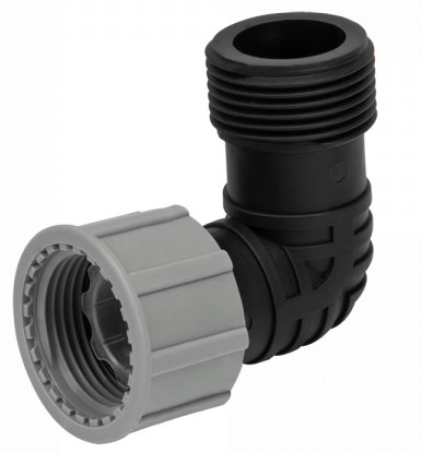 1" BSP Swivel Elbow Connector – Male x Female