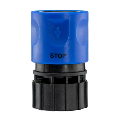 Female Hose Coupling with ¾” BSP Female Thread, Blue/Black