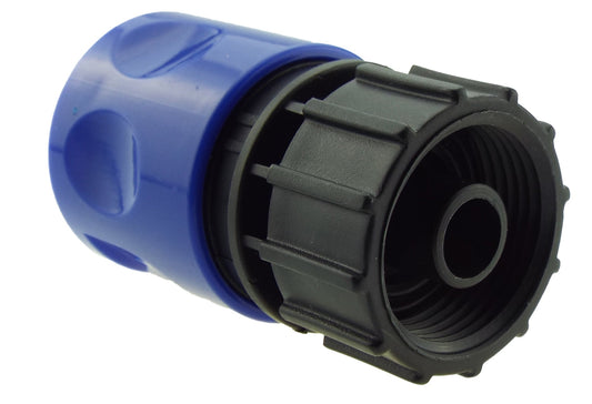 Female Hose Coupling with ¾” BSP Female Thread, Blue/Black