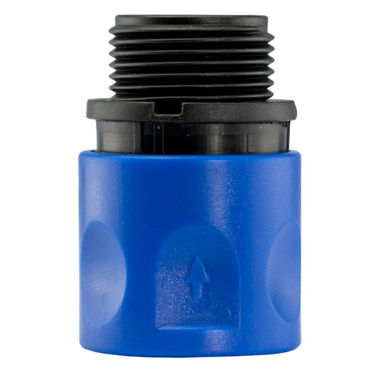 3/4" BSP Male Thread Hose Connector – Blue/Black Female Fitting