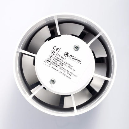 100mm Euro 1 Inline Bathroom Ventilation Fan