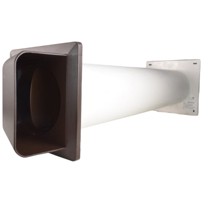 Wall Vent Set with STYL Fan (Timer & Humidity Sensor) and Brown Exterior Vent