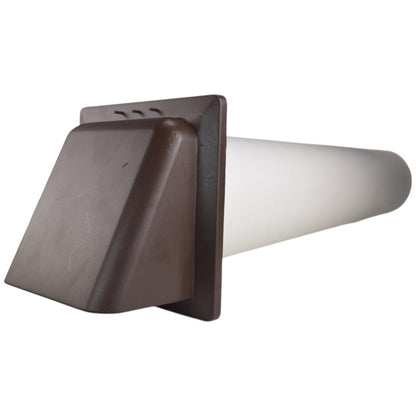 Wall Vent Set with STYL Fan (Timer & Humidity Sensor) and Brown Exterior Vent
