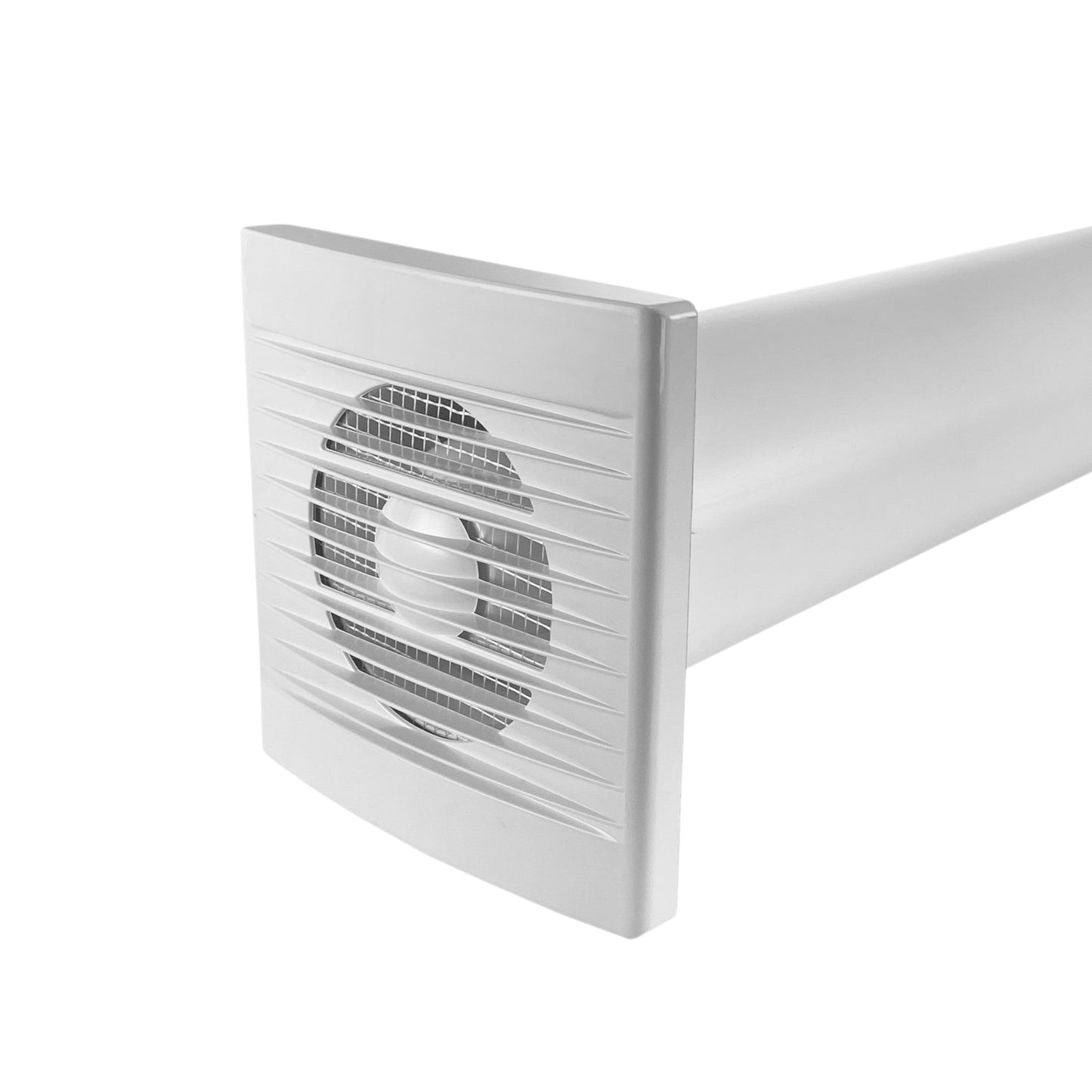 Wall Vent Set with STYL Fan (Timer & Humidity Sensor) and Brown Exterior Vent
