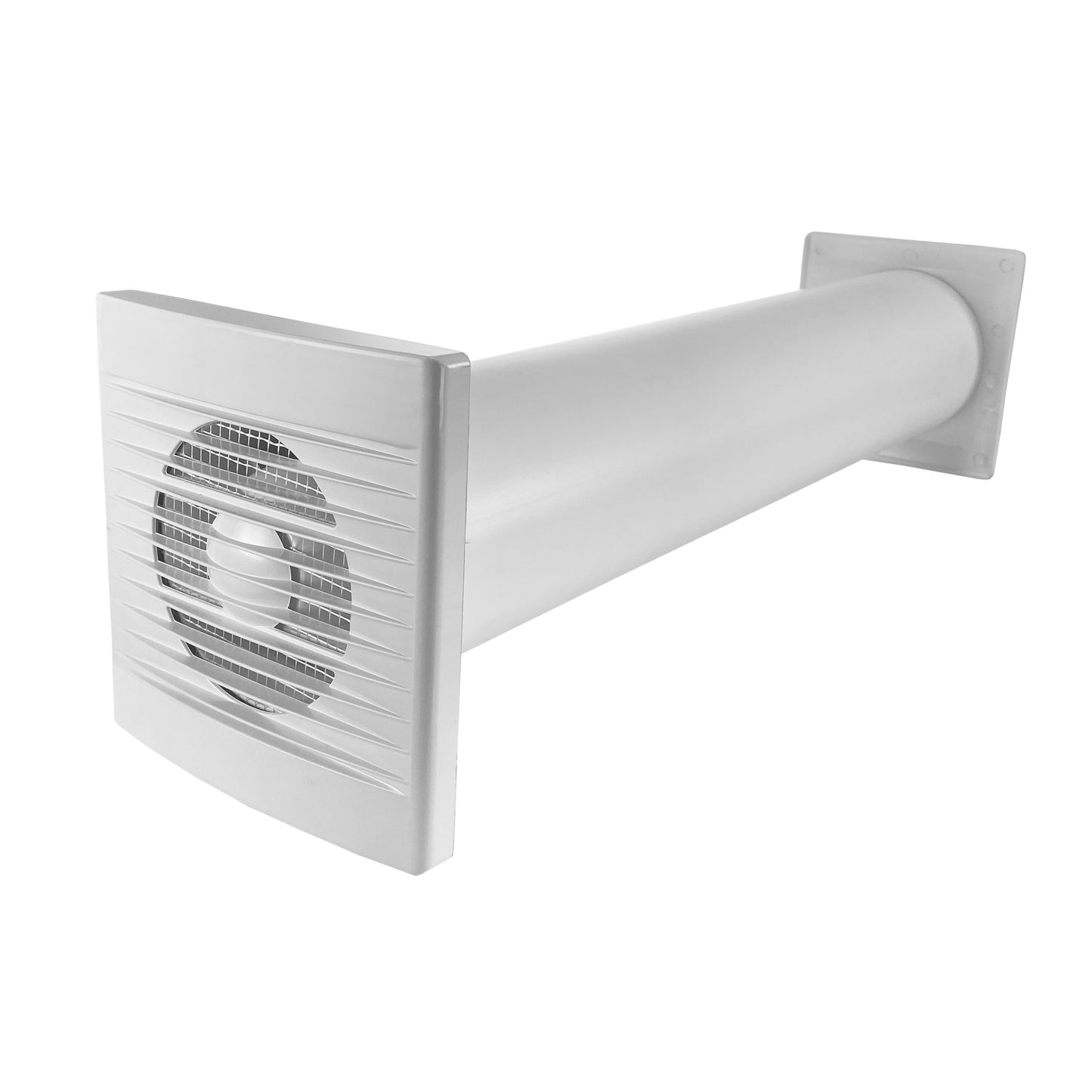 Wall Vent Set with STYL Fan (Timer & Humidity Sensor) and Graphite Exterior Vent