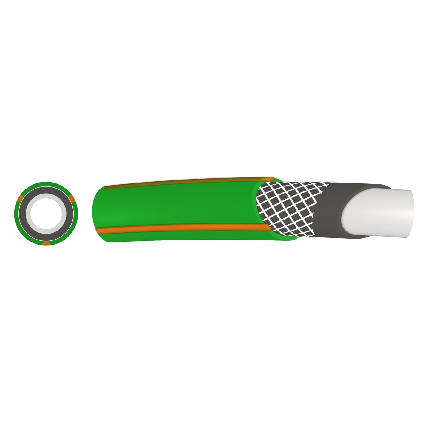 Economy 4-Layer Garden Water Hose – 1/2" Pipe
