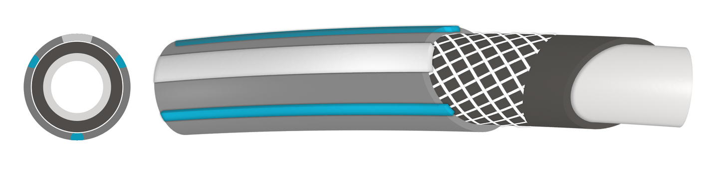 Modern Plus 4-Layer Garden Water Hose – 1/2" Pipe