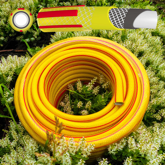 High-Quality 6-Layer ½ Inch Yellow Garden Hose Pipe