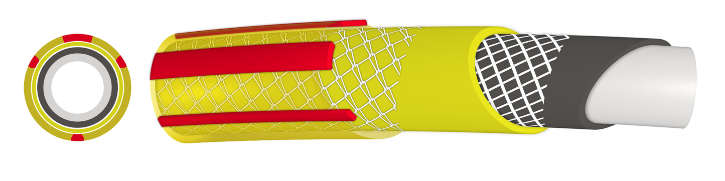 High-Quality 6-Layer ½ Inch Yellow Garden Hose Pipe