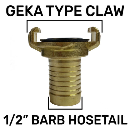 15mm Brass Wall Flange Kit with Lever Valve + Geka 13mm Barbed Connection Set