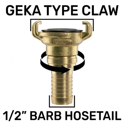 IBC 2” S60X6 Lid with Swivel Geka-Style Connector and 13mm Hose Barb