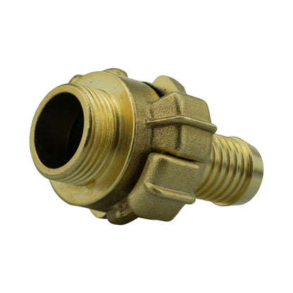 25mm MDPE Wall Flange Set with Lever Valve and 19mm Barbed Geka Connectors