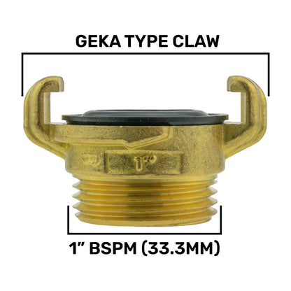 2" IBC Cap S60X6 with 19mm Geka-Type Swivel Barb Connector