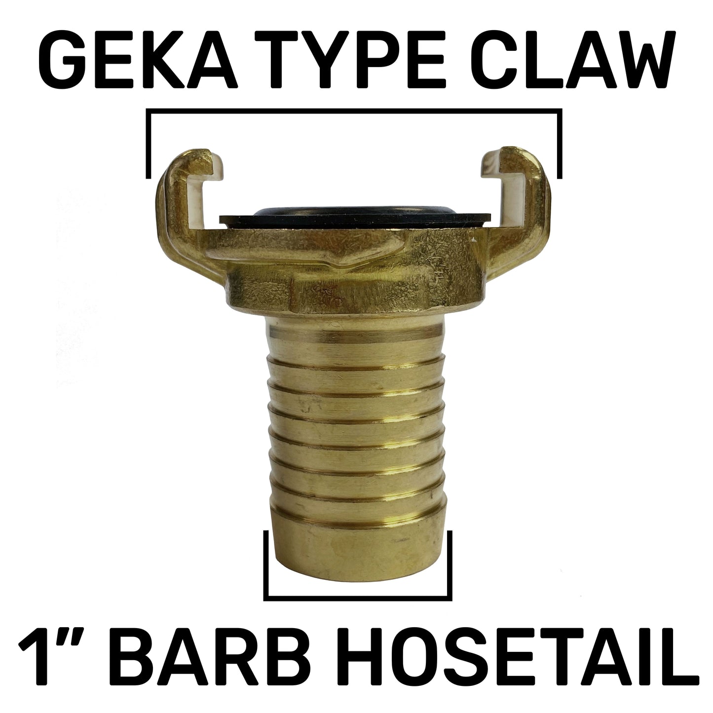 20mm MDPE Wall Flange Set with 25mm Barbed Geka Fittings