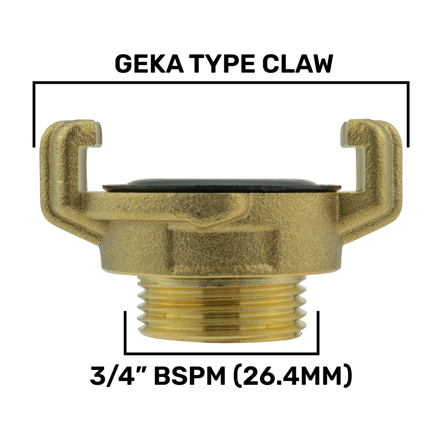 25mm MDPE Wall Flange Set Including Large Plastic Valve and Geka Type Fitting