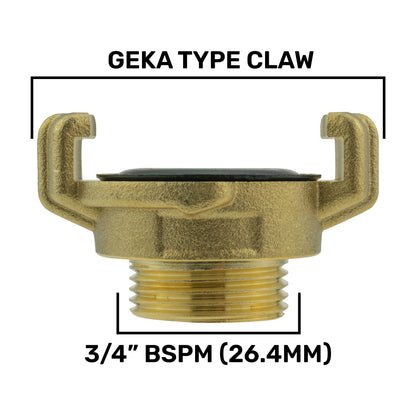 25mm MDPE Wall Flange Set with Lever Valve and 25mm Barbed Geka Connectors