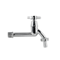 Extended Chrome-Plated Brass Outdoor Cross Bib Tap