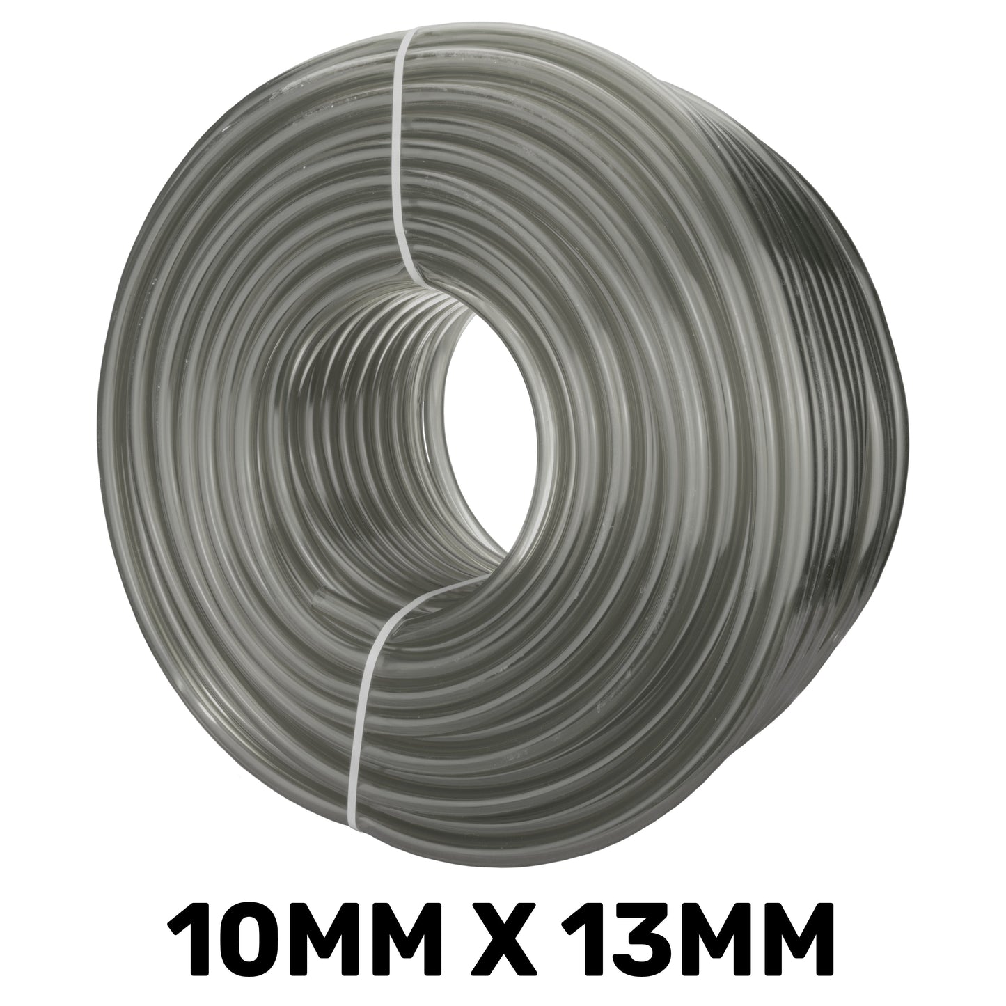 PVC Semi-Transparent Pipe Grey 10mm x 13mm