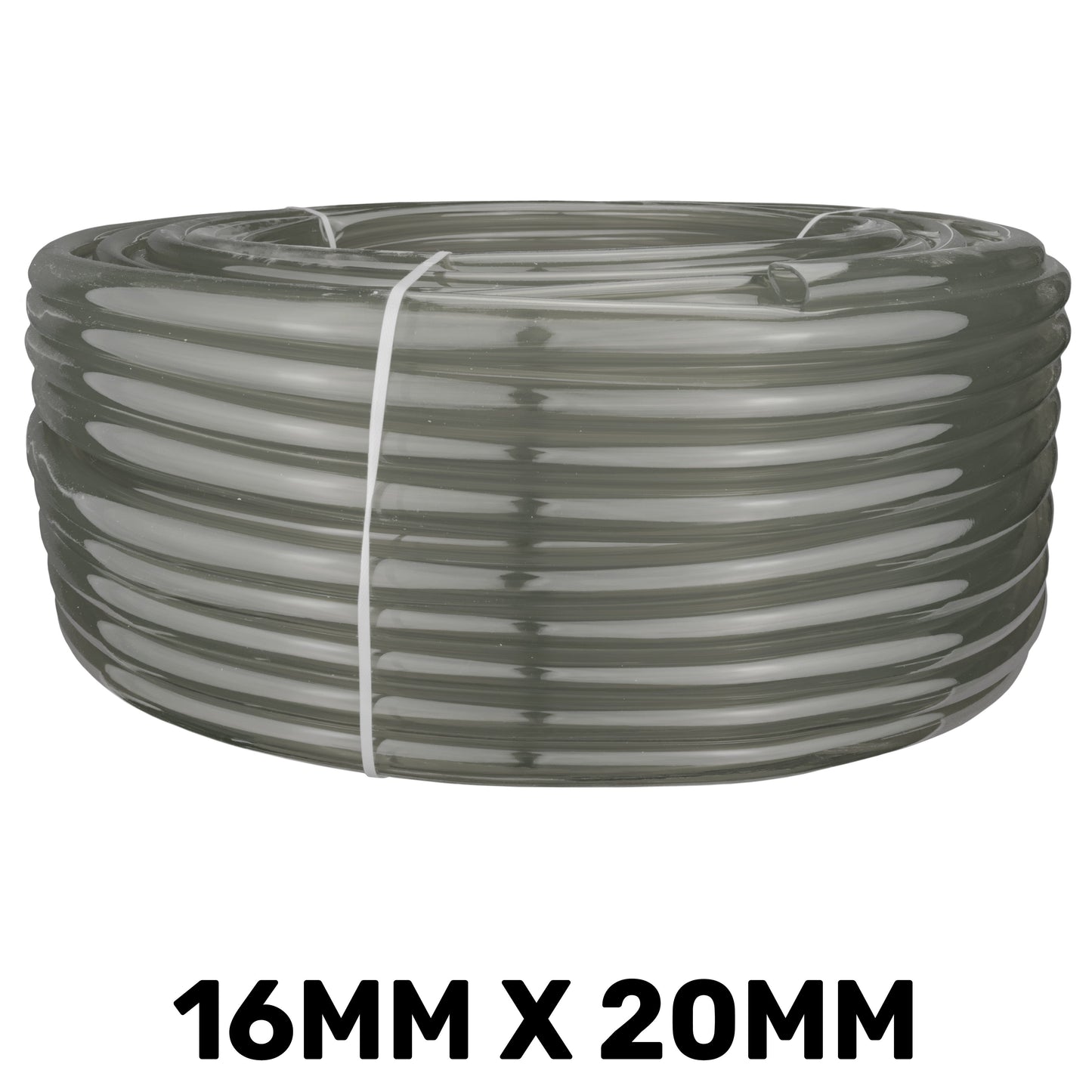 PVC Semi-Transparent Pipe Grey 16mm x 20mm