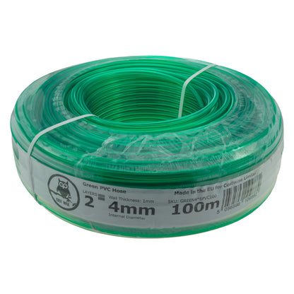 PVC Semi-Transparent Pipe Green 4mm x 6mm