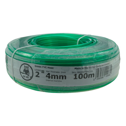 PVC Semi-Transparent Pipe Green 4mm x 6mm