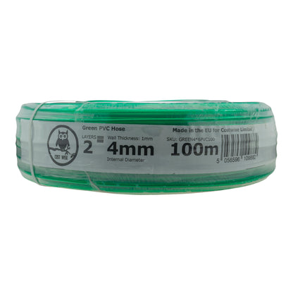 PVC Semi-Transparent Pipe Green 4mm x 6mm