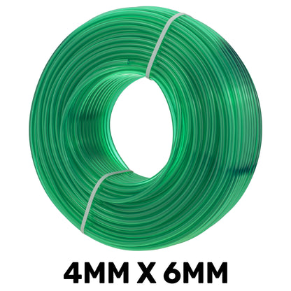 PVC Semi-Transparent Pipe Green 4mm x 6mm
