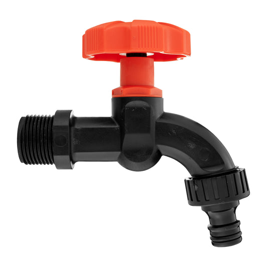1/2" BSP Male Quick-Connect Tap Fitting – Black & Orange Plastic