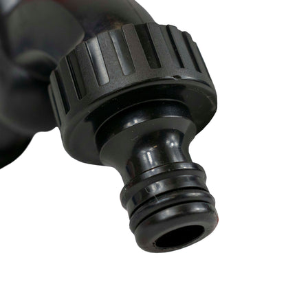 Water Butt Connector Set 1/2’’ with Black PP Tap and Drill Bit