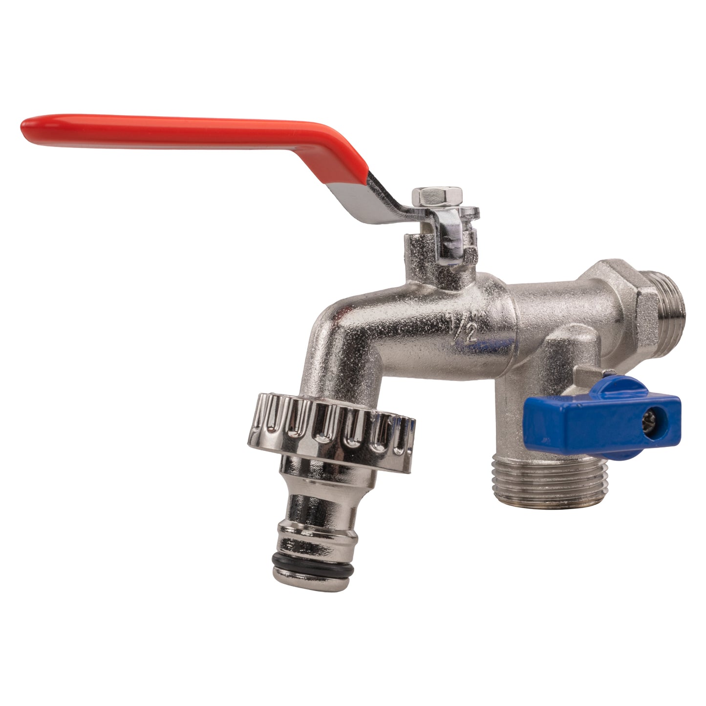 ½” BSP Male Inlet Dual Outlet Garden Tap